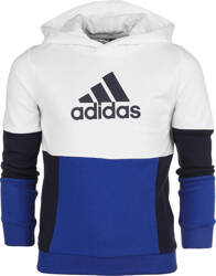 Bluza dla dzieci adidas Colourblock Hoodie biało-niebieska HG6826