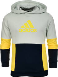 Bluza dla dzieci adidas Colourblock Hoodie szaro-żółto-czarna HN8567