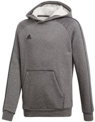 Bluza dla dzieci adidas Core 18 Hoody Junior szara CV3429