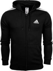 Bluza męska adidas Essentials Full-Zip Hoodie czarna GK9051