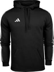 Bluza męska adidas Tiro 23 League Sweat Hoodie czarno-biała HS3598