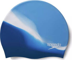 Czepek silikonowy Speedo MULTI COLOUR SILC CAP AU blissful blue/aegean blue/white