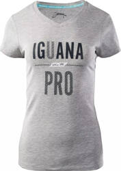 Damska koszulka z krótkim rękawem Iguana LAREN W light grey melange/letters rozmiar S