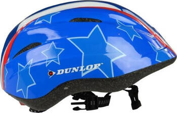 Kask na rower rolki hulajnogę dziecięcy regulowany Dunlop niebieski 48-52cm