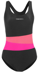 Kostium kąpielowy damski Crowell Lola kol.03 czarno-różowy