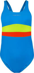 Kostium kąpielowy dla dziewczynki Crowell Swan kol.03 niebiesko-żółto-pomarańczowy
