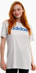 Koszulka damska adidas Essentials Linear Loose Tee szara GD2912