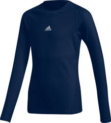 Koszulka dla dzieci adidas Alphaskin Sport LS Tee JUNIOR granatowa CW7322