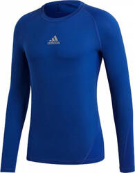 Koszulka dla dzieci adidas Alphaskin Sport LS Tee JUNIOR niebieska CW7323