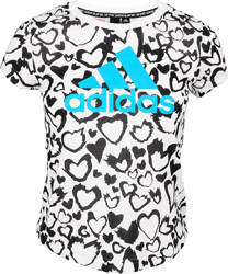 Koszulka dla dzieci adidas Must Haves Graphic Tee biała GE0937