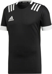 Koszulka do rugby męska adidas TW 3S Jersey F czarno-biała DY8502