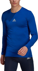 Koszulka męska adidas Compression Long Sleeve Tee niebieska GU7335