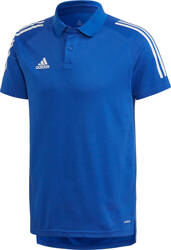 Koszulka męska adidas Condivo 20 Polo niebiesko-biała ED9237