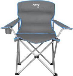 Krzesło turystyczne Nils camp nc3079 szaro-niebieskie