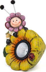 Lampa solarna dekoracja ogrodowa kwiat 15x9,5x13cm