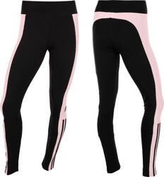 Legginsy damskie adidas Essentials Colorblock czarno-różowe GS6325