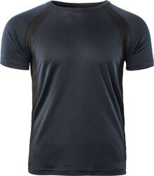 Męska koszulka treningowa z krótkim rękawem Hi-tec Maven granatowo-czarna rozmiar L