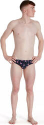 Męskie kąpielówki Speedo ALV 5CM BRF AM true navy/flamingo pink/nordic teal rozmiar 32