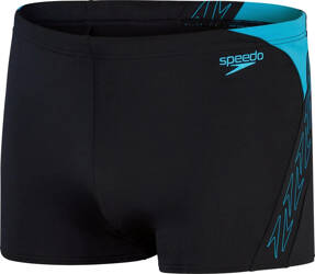 Męskie kąpielówki Speedo Hyperboom Spl Asht Am black/bolt rozmiar 32