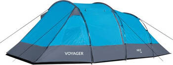 Namiot turystyczny kempingowy voyager Nils camp NC3027 niebieski 4 osobowy 450x260x150cm