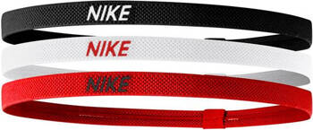 Opaski na włosy Nike Elastic 2.0 3 szt. czerwona, biała, czarna N1004529083OS