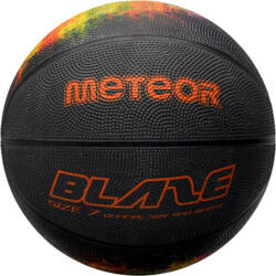 Piłka do koszykówki koszykowa Meteor Blaze czarne 16812