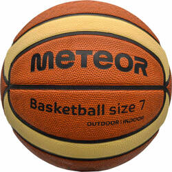 Piłka do koszykówki koszykowa Meteor Cellular 7 brązowo-kremowa 10102