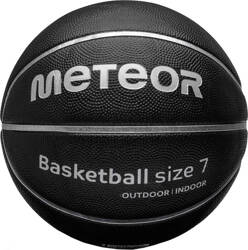 Piłka do koszykówki koszykowa Meteor Cellular 7 czarno-srebrna 16698