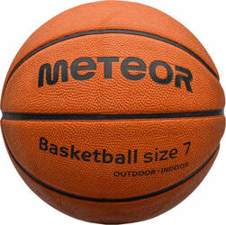 Piłka do koszykówki koszykowa Meteor Cellular 8 paneli brązowa 10103