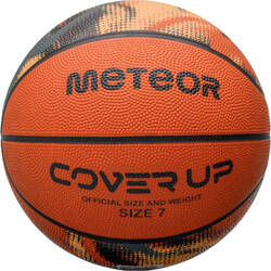 Piłka do koszykówki koszykowa Meteor Cover up pomarańczowa 16808