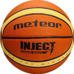 Piłka do koszykówki koszykowa Meteor Inject 14 Paneli 6 brązowo-beżowa 07071