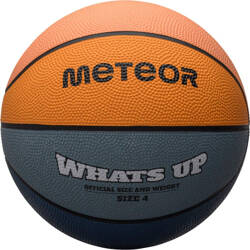 Piłka do koszykówki koszykowa Meteor What's Up morski-pomarańczowa 16793