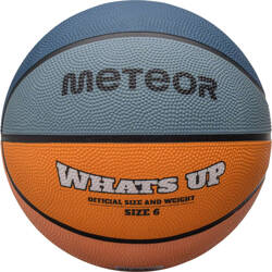 Piłka do koszykówki koszykowa Meteor What's Up morski-pomarańczowa 16798
