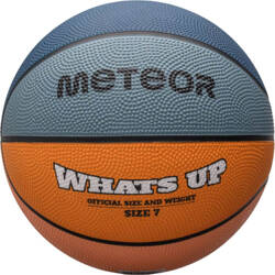 Piłka do koszykówki koszykowa Meteor What's Up morski-pomarańczowa 16802