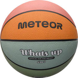 Piłka do koszykówki koszykowa Meteor What's Up niebiesko-pomarańczowa 16803