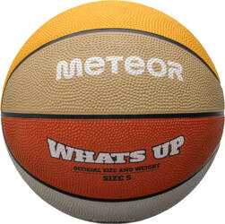 Piłka do koszykówki koszykowa Meteor What's Up pomarańczowo-beżowa 16797