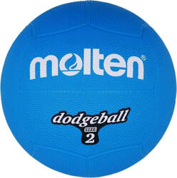 Piłka gumowa Molten Dodgeball DB2-B r. 2 niebieska