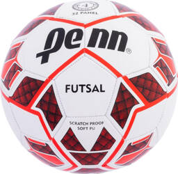 Piłka nożna Penn futsal biało-czerwona rozmiar 4
