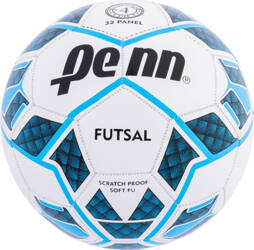 Piłka nożna Penn futsal biało-niebieska rozmiar 4