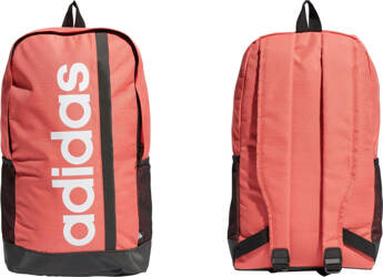 Plecak sportowy szkolny miejski adidas Essentials Linear pomarańczowo-czarny IR9827