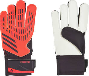 Rękawice bramkarskie dla dzieci adidas Predator Training Goalkeeper czerwono-czarne IX3873