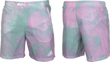 Spodenki treningowe krótkie męskie adidas Essentials Short fioletowo-zielone GL0065