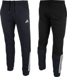 Spodnie męskie adidas Essentials Colorblock Fleece granatowe HK2884