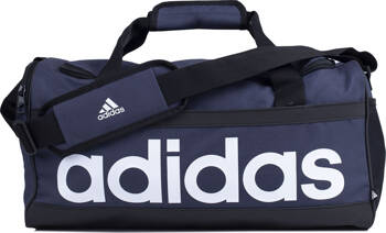 Torba sportowa treningowa podróżna adidas Essentials Linear Duffel Small granatowo-biała HR5353